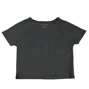American Eagle Gray Knit Crop Top | Size Small
